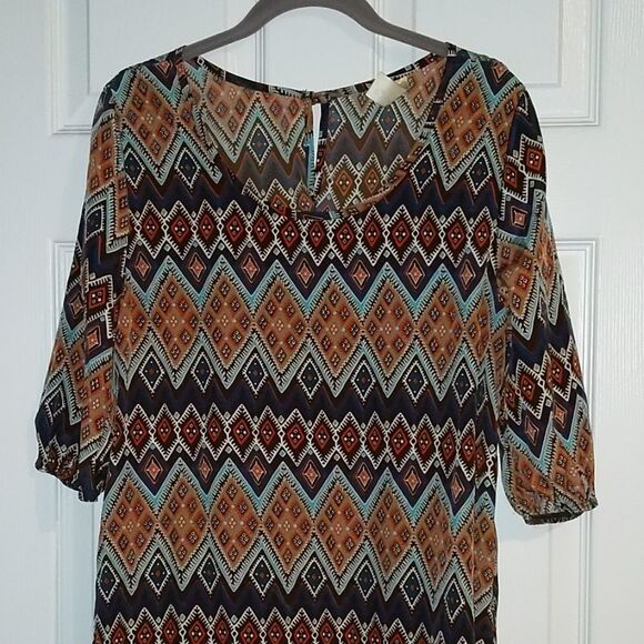 Paisley and Ivy  printed dress Sz L - Picture 3 of 5